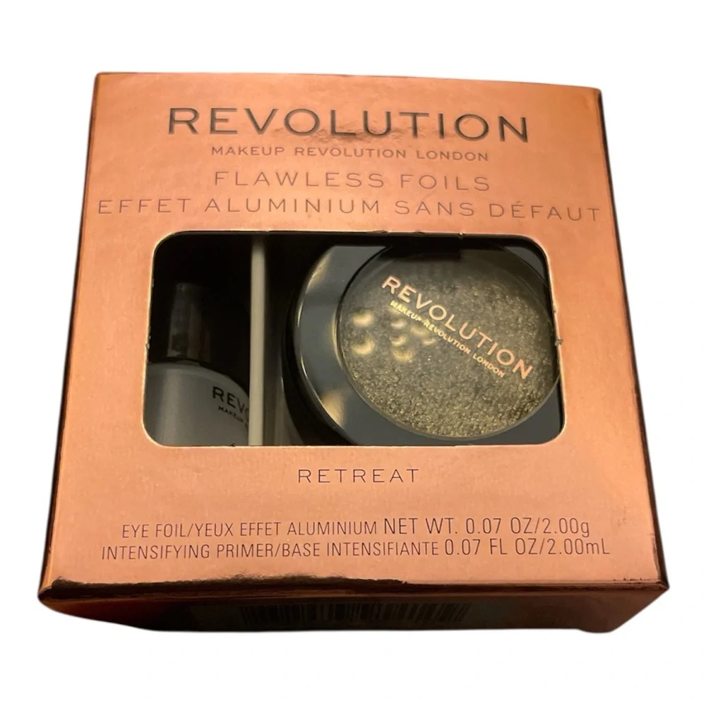 Revolution Flawless Foils Eyeshadow Set of 2 -Retreat